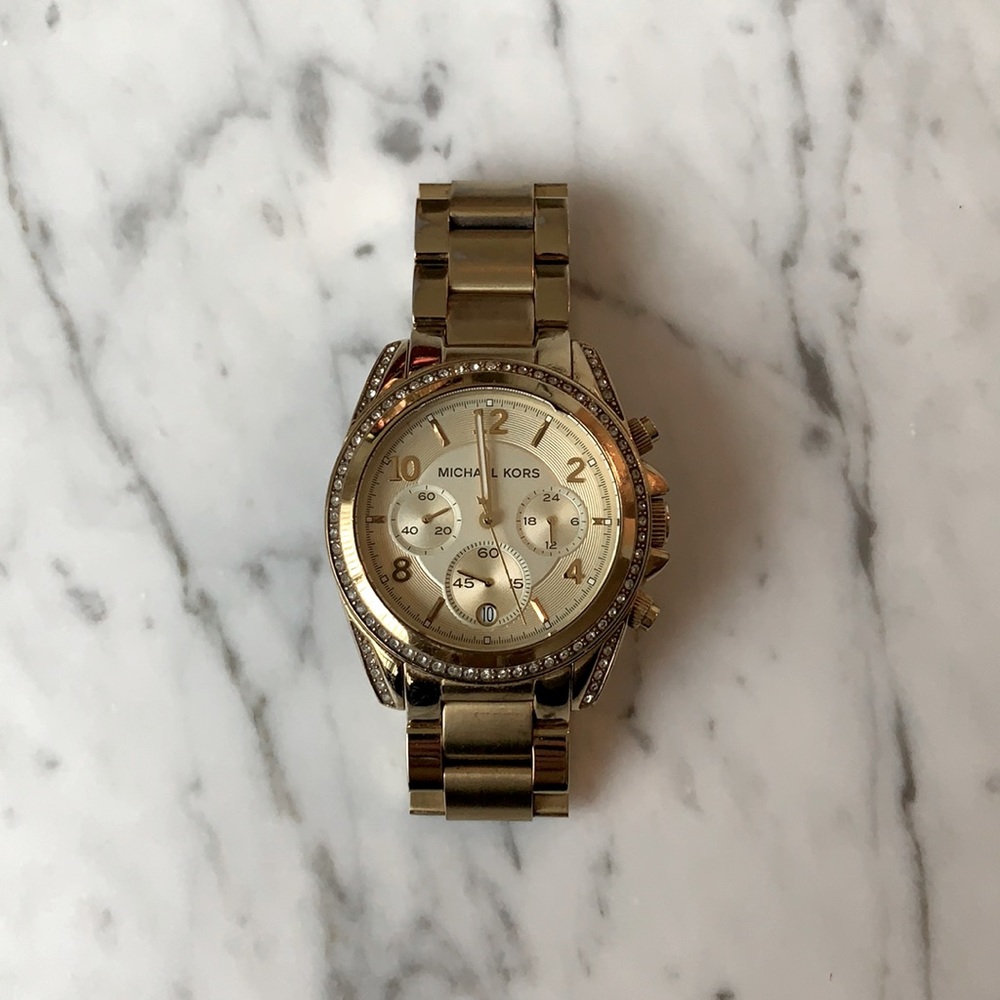 Michael Kors Oversized Gold Watch